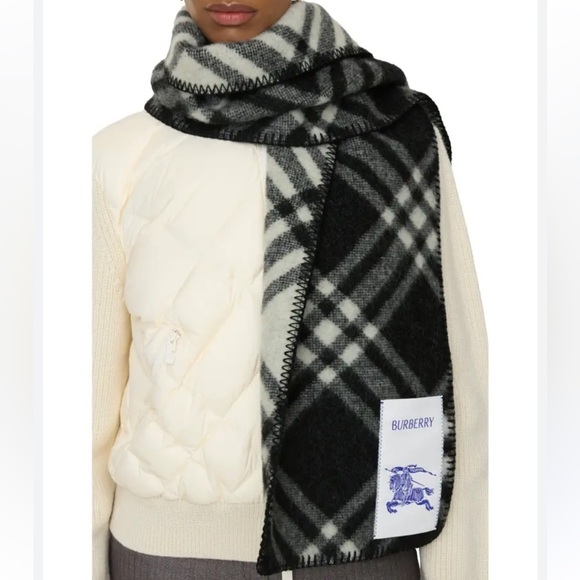 Burberry Accessories - Burberry Check Wool Scarf NWT